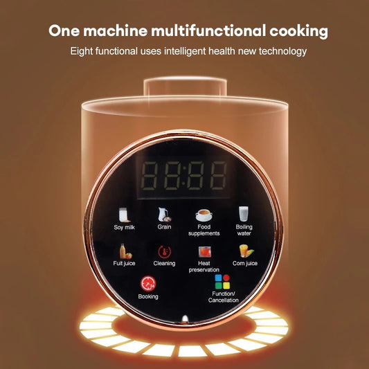 1500ML SoyMilk Machine Electric Juicer Blender Mixer Soybean Milk Maker Wall Breaking Machine Rice Paste Maker Breakfast Machine