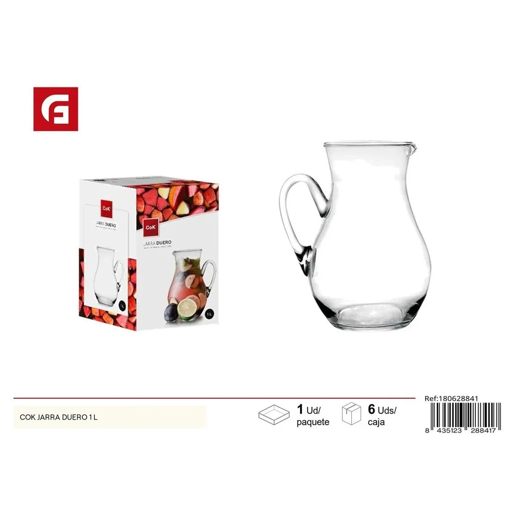 Cok 1L Glass Jug - Glass Kitchen Utensils