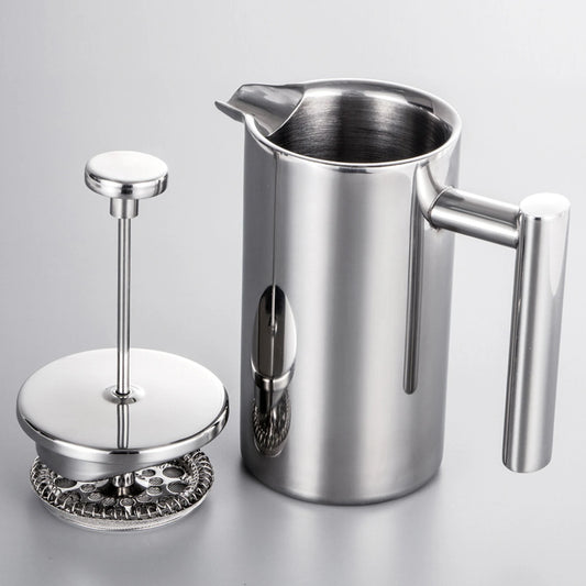 350ml/800ml/1000ml French Press Coffee Maker Stainless Steel Double Walled Insulated Coffee Maker Pot