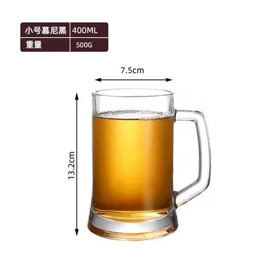Draft Beer Mugs 600ml Japanese Coffee Mug Large Capacity Glass Cup