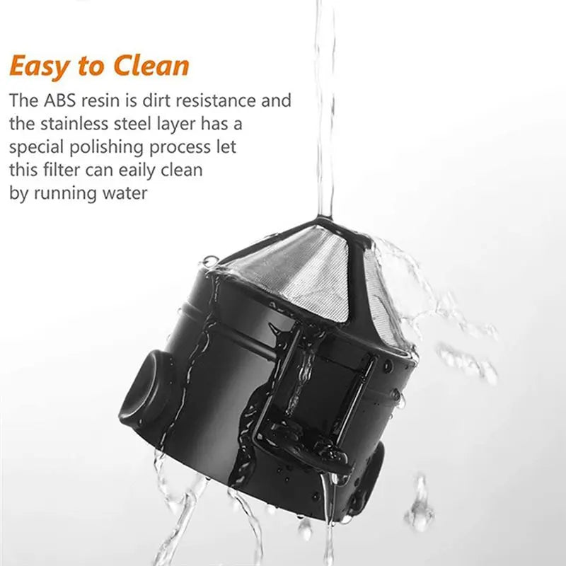 MEIMEI- Coffee Dripper Reusable Foldable Drip Coffee Filter with Holder Portable Coffee Maker for Office Home Travel Camp-A