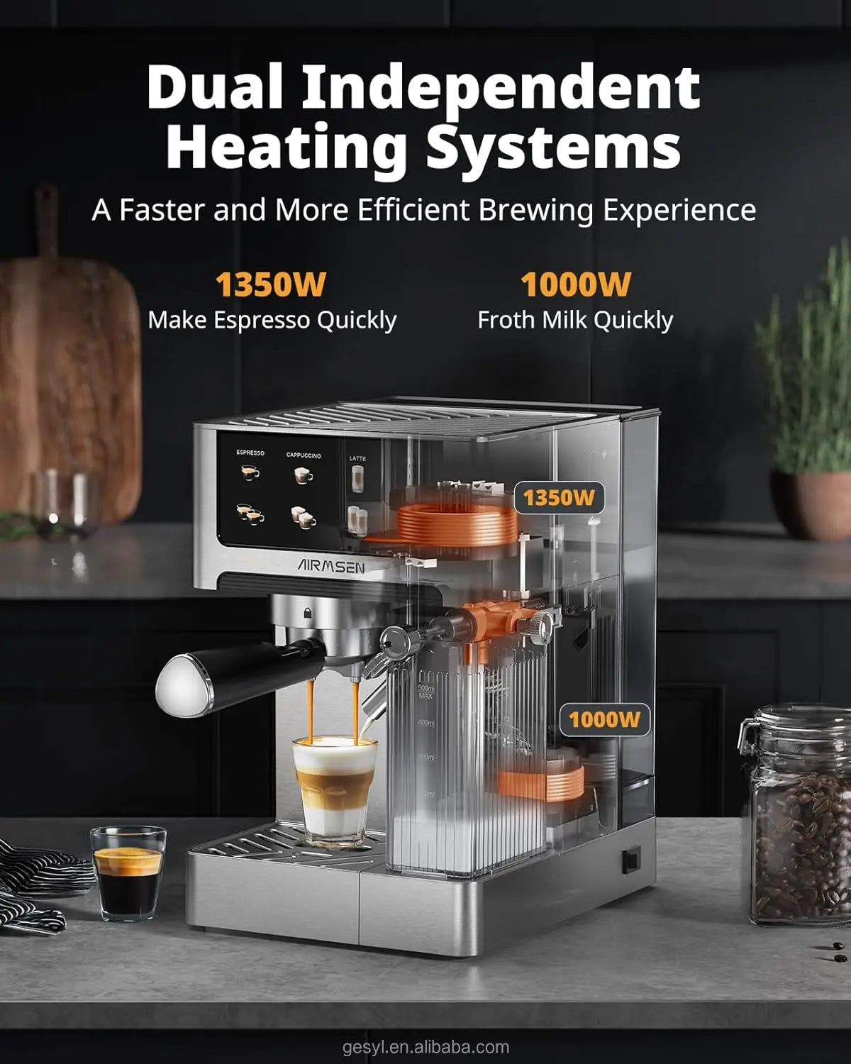 [B] Home Automatic Coffee Espresso Maker-BCM2308