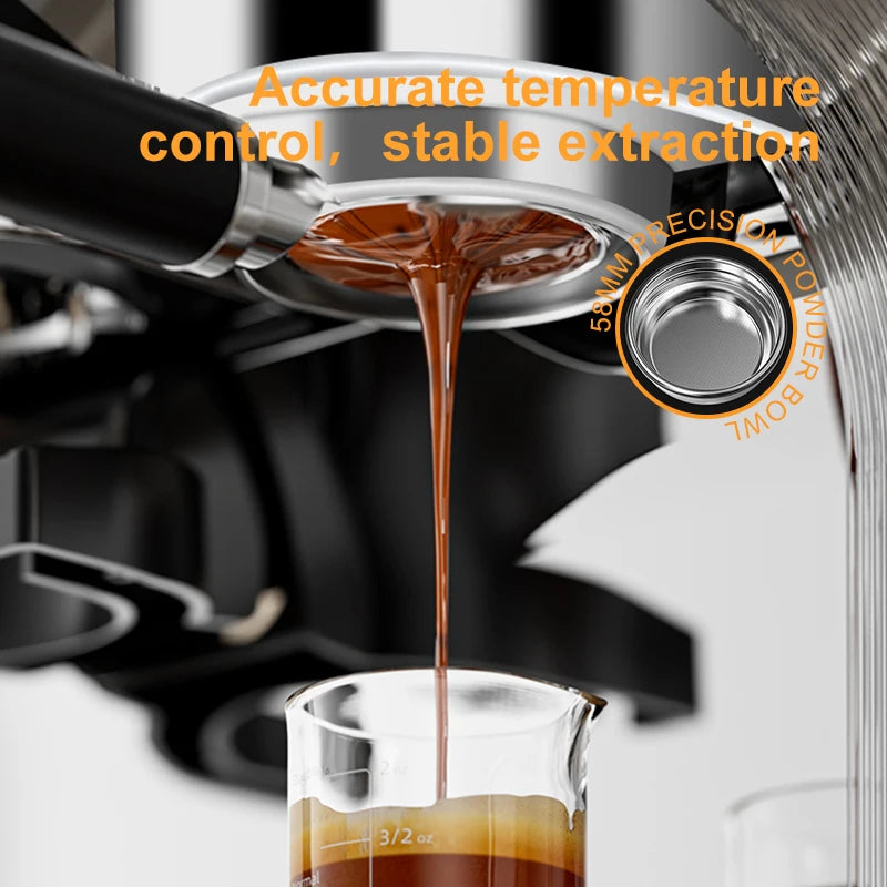 Cappuccino Express Espresso Coffee Machine With Steam Wand