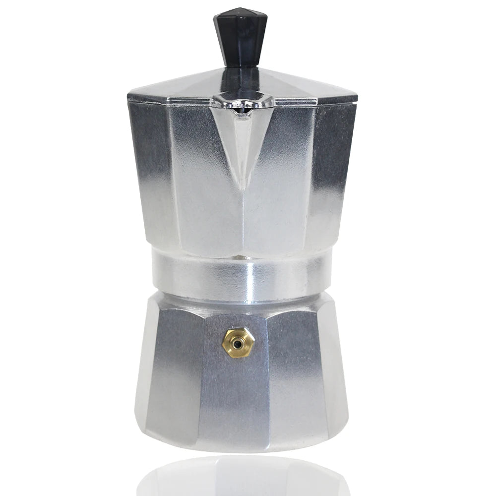 Moka Pot Italian Coffee Machine Espresso Aluminum Geyser Coffee Maker Kettle Latte Stove Classic Coffeeware Barista Accessories