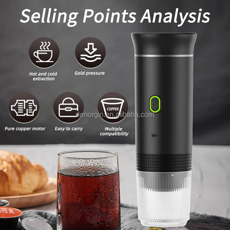 Factory Wholesale Home and Office Portable Mini Espresso All in One Capsule Coffee Maker Machine Mini Portable Espresso Maker