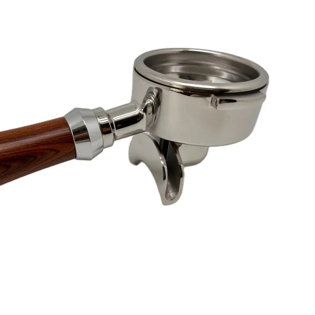 Eco-Friendly Stainless Steel Espresso 2 Spout Double E61 Portafilter 58 MM Square Coffee Portafilter