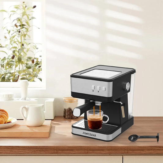 PANCERKA 2-in-1 Commercial Grade Espresso Machine High Pressure 19 Bar Electric Household Coffee Maker Milk Froth-New Arrival