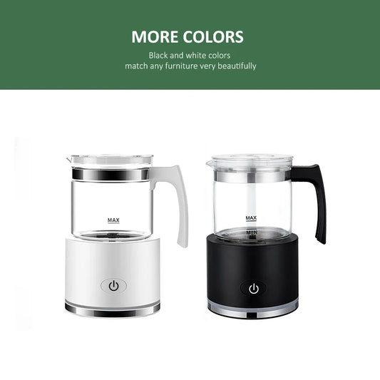 Portable Automatic Espresso and Capachino Jug Electric Coffee Tea Foam Maker with Filter Kitchen Coffee Milk Warmer Frother