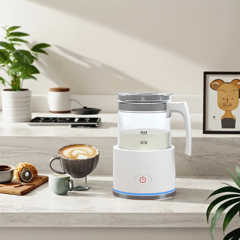 Portable Automatic Espresso and Capachino Jug Electric Coffee Tea Foam Maker with Filter Kitchen Coffee Milk Warmer Frother