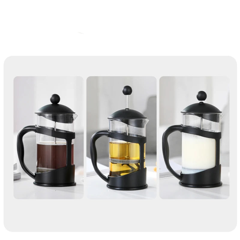 High-capacity 1L Share Coffee French Press Coffe Filter Coffee House Home Office Cafe Barista Tool Coffeepot Cold Brew Tea Maker