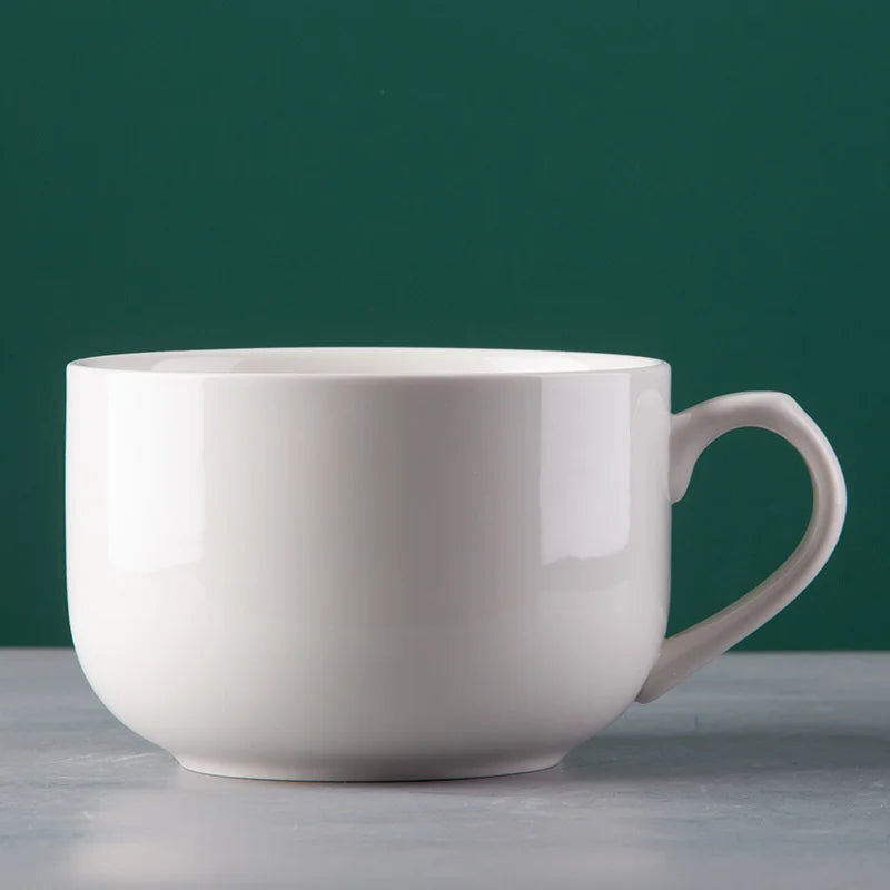 Large Capacity 700ml Ceramic Coffee Mug Breakfast Oatmeal Milk Tea Cup Instant Noodles Bowl Novelty Gifts Best For Your Friends