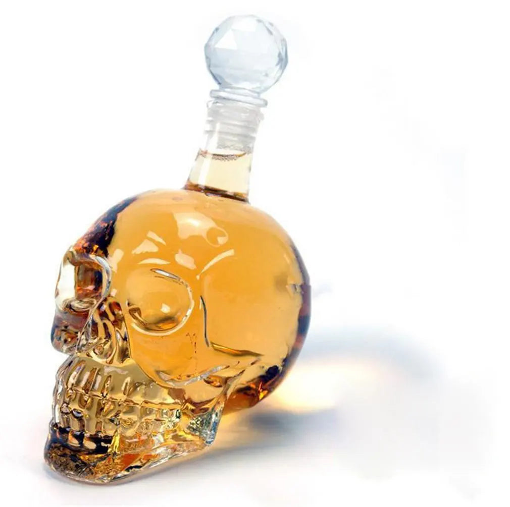 Transparent Skull Glass Wine Decanter Set Whiskey Skull Shot GlassesSkeleton Wine Glass For Bar Family Halloween Decoration Mug