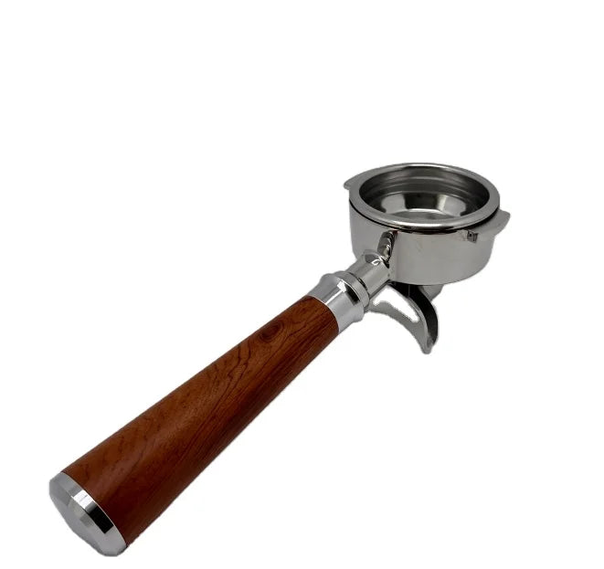 Eco-Friendly Stainless Steel Espresso 2 Spout Double E61 Portafilter 58 MM Square Coffee Portafilter