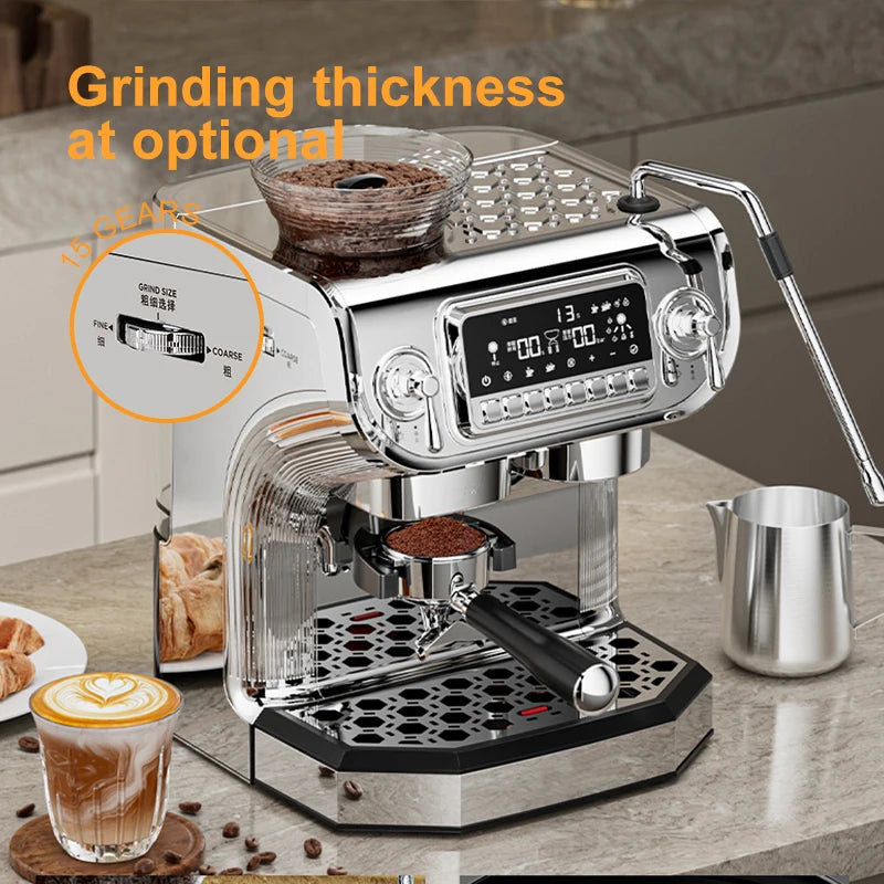 Cappuccino Express Espresso Coffee Machine With Steam Wand