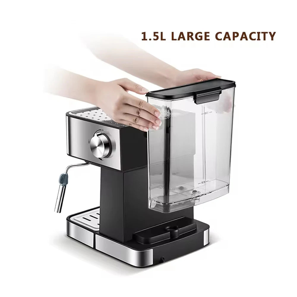 XEOLEO Espresso 1.6L Coffee Maker 20 Bar Espresso Machine 850W Coffee Maker Commerical/Household Coffee Machine Espresso Maker