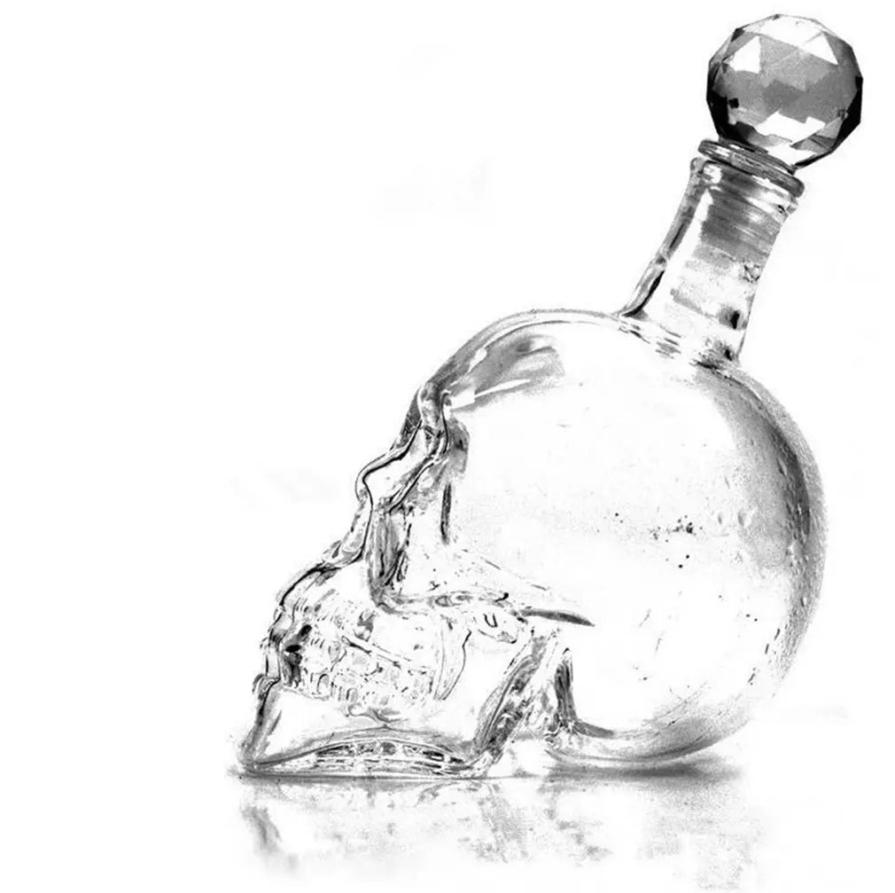 Transparent Skull Glass Wine Decanter Set Whiskey Skull Shot GlassesSkeleton Wine Glass For Bar Family Halloween Decoration Mug