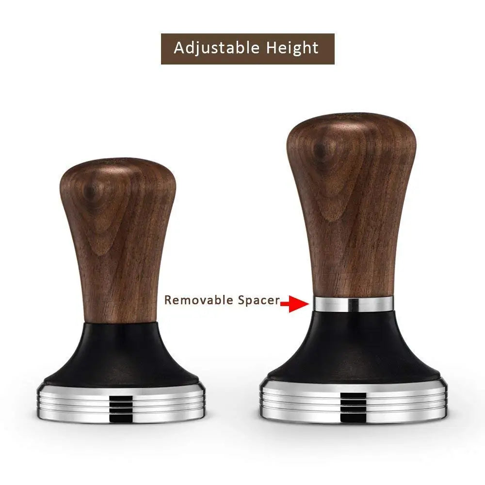 Barista Accessories Coffee Tamper  Wooden Handle  Espresso Tamper