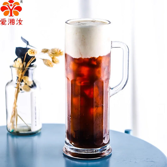 Draft Beer Mugs 600ml Japanese Coffee Mug Large Capacity Glass Cup