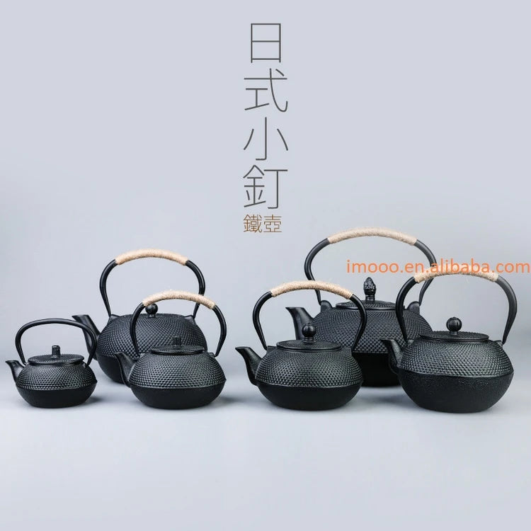 Factory Price 3L Iron Teapot 1.8L Boiling Water Teapot 1.2L Kettle 0.9 Liter Kitchen Teaware 0.6L 0.3L Cast Iron Tea Pot