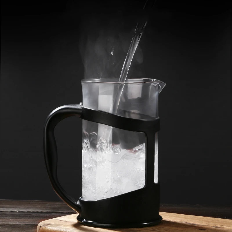 High-capacity 1L Share Coffee French Press Coffe Filter Coffee House Home Office Cafe Barista Tool Coffeepot Cold Brew Tea Maker