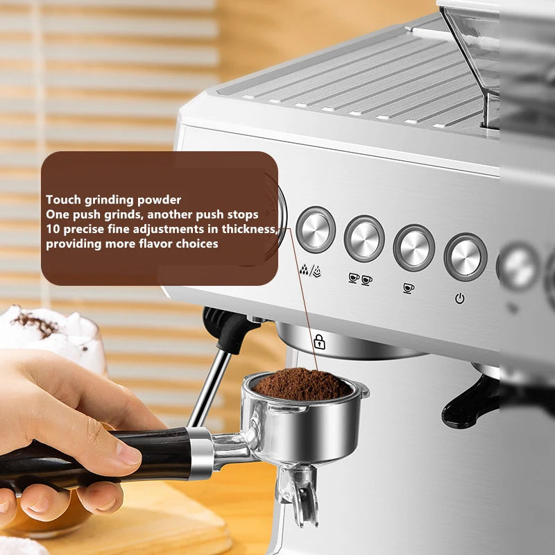 Espresso and Steaming Coffee Maker Maquinas De Cafe Lever Expreso Machine Maker