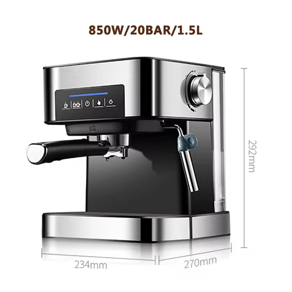 XEOLEO Espresso 1.6L Coffee Maker 20 Bar Espresso Machine 850W Coffee Maker Commerical/Household Coffee Machine Espresso Maker