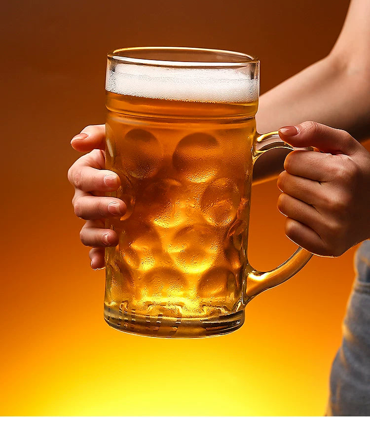 Draft Beer Mugs 600ml Japanese Coffee Mug Large Capacity Glass Cup