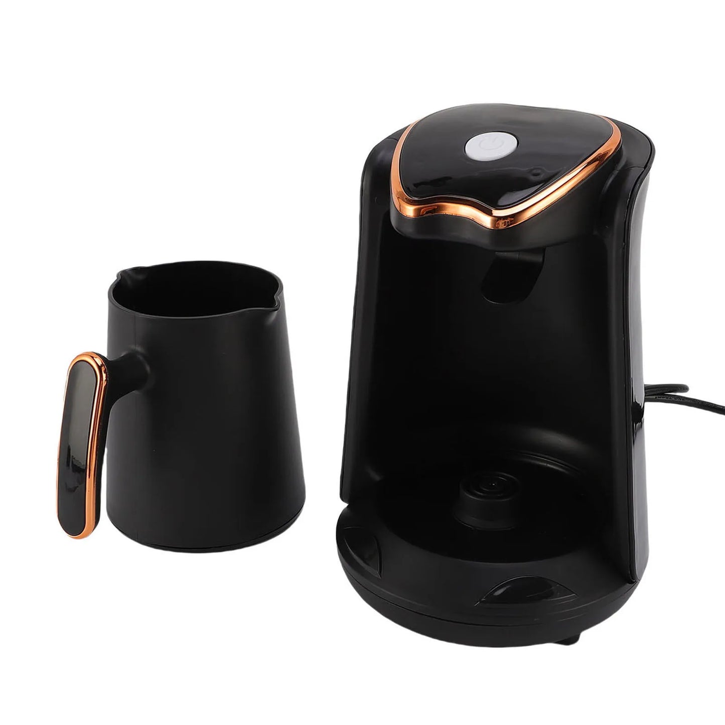 Turkish Coffee Machine Turkish Coffee Maker 600W 4 Cups Anti Overflow Anti Dry Burning Portable Turkish Coffee Machine for Home