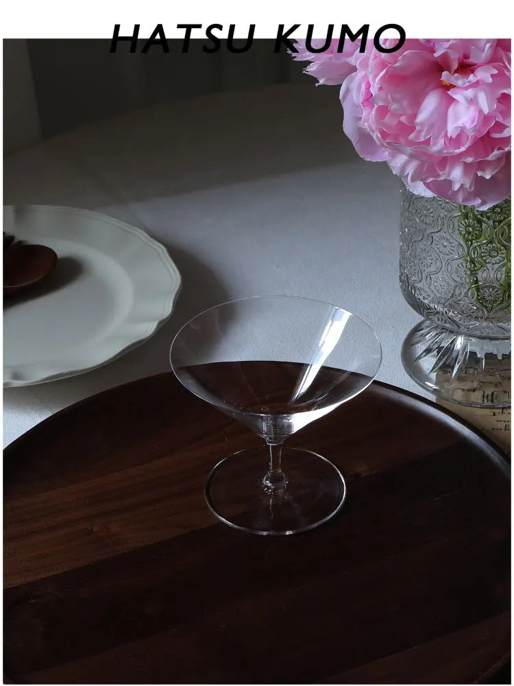 Kimura Ultra-thin Creative Cocktail Glasses Cup Tall Glass Glosed Tower Glass Red Wine Goblet Fruit Wine Cups Martini Glasses