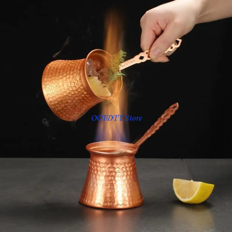 367A Traditional Handmade Metal Covered Coffee Maker Perfect For Home Or Coffee Shop