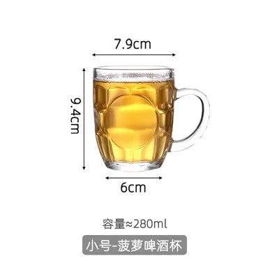 Draft Beer Mugs 600ml Japanese Coffee Mug Large Capacity Glass Cup