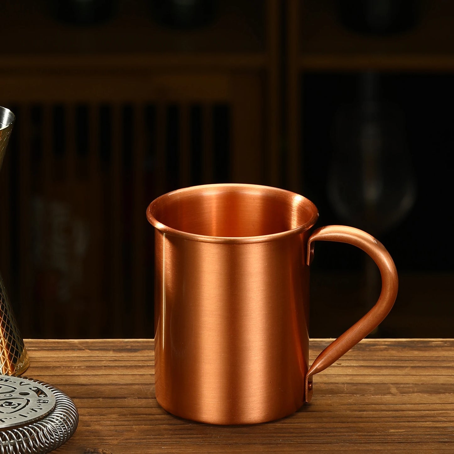 400ml 13.3oz 100% Copper Moscow Mule Mug Durable Coppery Beer Mugs Coffee Mug Milk Cup Pure Copper Cup Drinkware