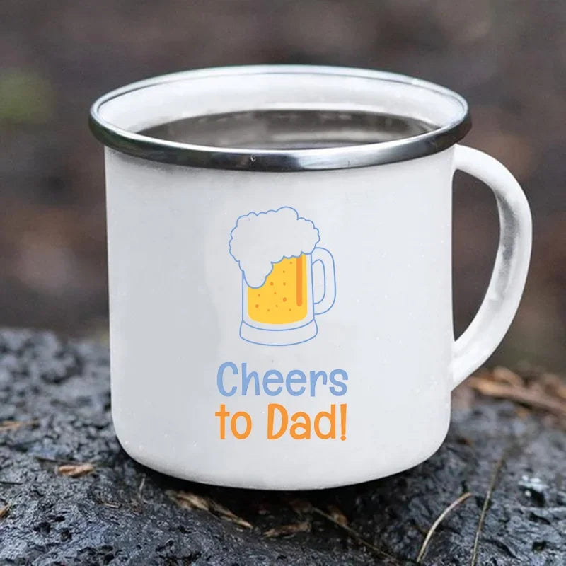 Creative Beer Coffee Mugs Dad Needs Beer Print Cup Unusual Tea Cup Tourist Mug Kawaii Cups for Coffee and Tea Personalized Gifts