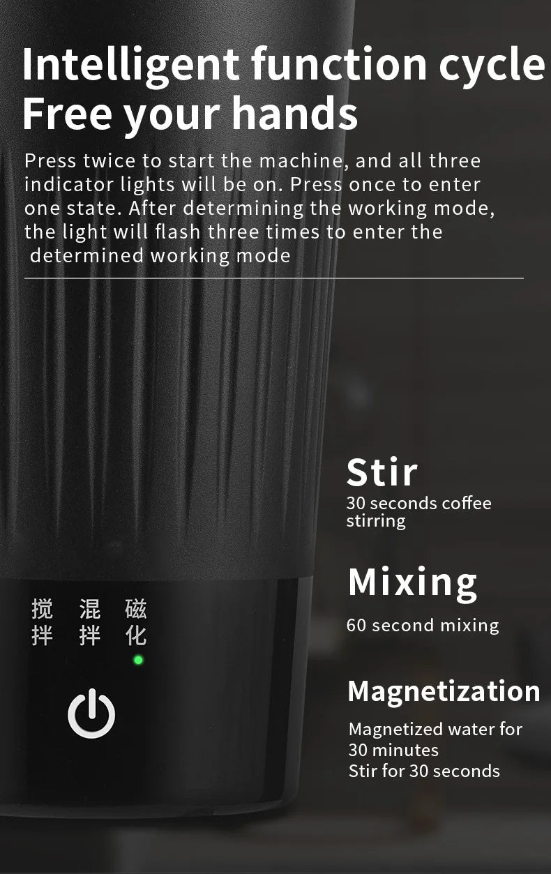 400ML Automatic Self Stirring Cup Magnetic Coffee Mixing Mug USB Rechargeable Waterproof Smart Drinking Cups Gift Recommend