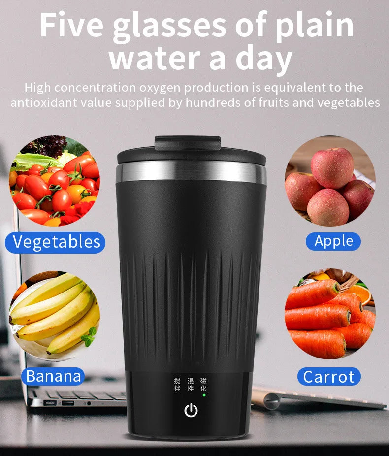 400ML Automatic Self Stirring Cup Magnetic Coffee Mixing Mug USB Rechargeable Waterproof Smart Drinking Cups Gift Recommend