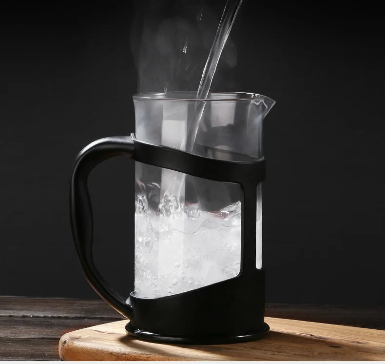 High-capacity 1L Share Coffee French Press Coffe Filter Coffee House Home Office Cafe Barista Tool Coffeepot Cold Brew Tea Maker