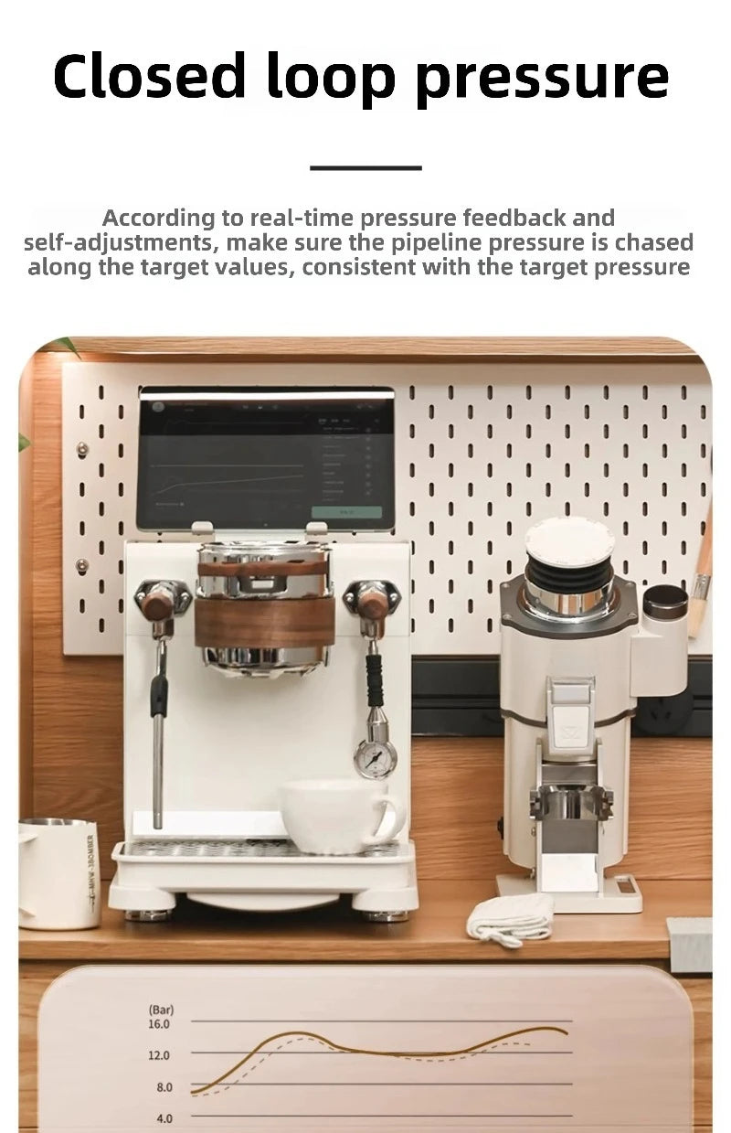 Coffee Maker Data-s,Water Tank Version 220V 50-60Hz, Italian Semi-automatic, 9Bar Dual Boiler,Pressure Swing Extraction,No paid