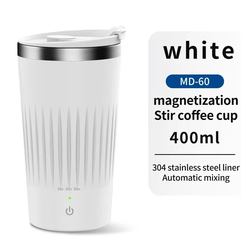 400ML Automatic Self Stirring Cup Magnetic Coffee Mixing Mug USB Rechargeable Waterproof Smart Drinking Cups Gift Recommend