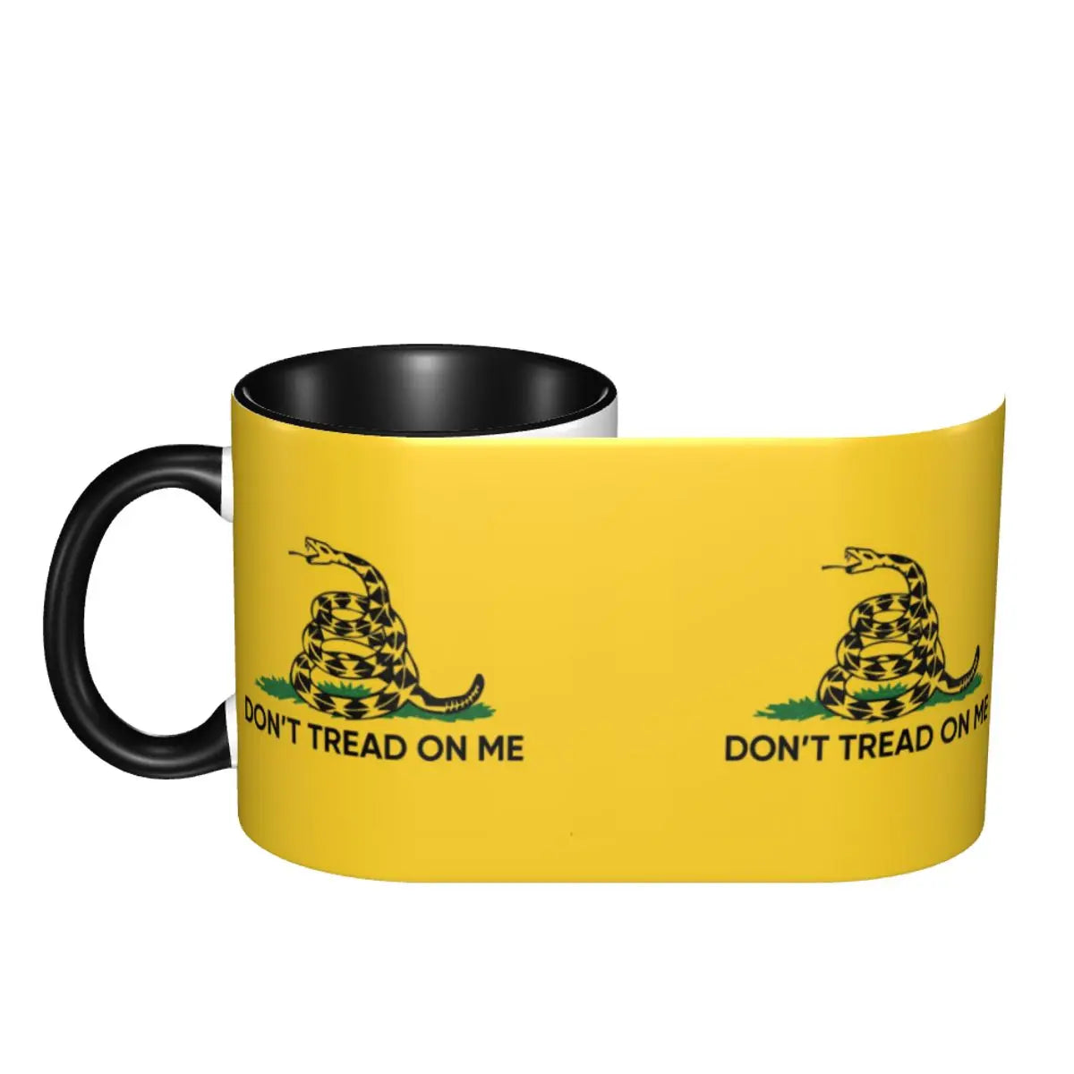 Dont Tread On Me Coffee Mug DIY Personalized Gadsden Flag Ceramic Mug Creative Present