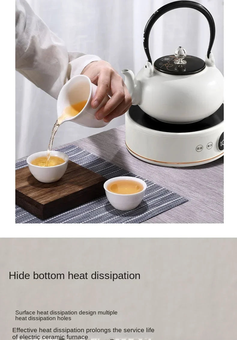 220V YANGZI Electric Tea Stove/Tea Boiler,Small Tabletop New Vintage Style, Ideal for Traditional Tea Ceremony CBW