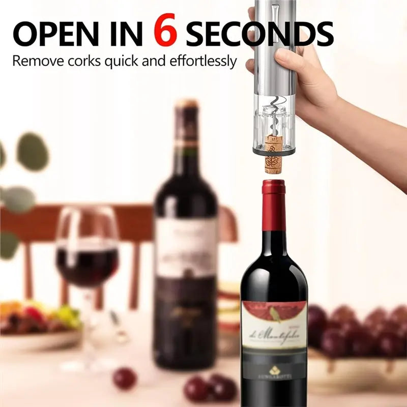 B89B-Wine Opener Aerator 4-In-1 Rechargeable Electric Gift Set With Wine Decanter,For Home Bar Party