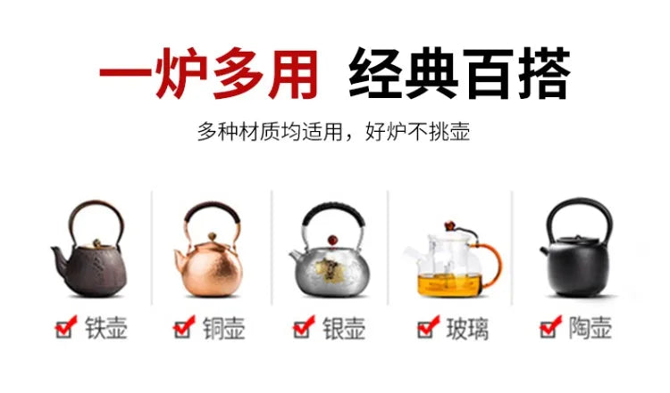 Electric Glass Teapot Kettle 220V with Induction Heating Plate for Quick Tea Water Boiling - Kitchen Tea Making Tool LYH