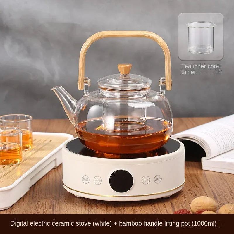 220V YANGZI Electric Tea Stove/Tea Boiler,Small Tabletop New Vintage Style, Ideal for Traditional Tea Ceremony CBW