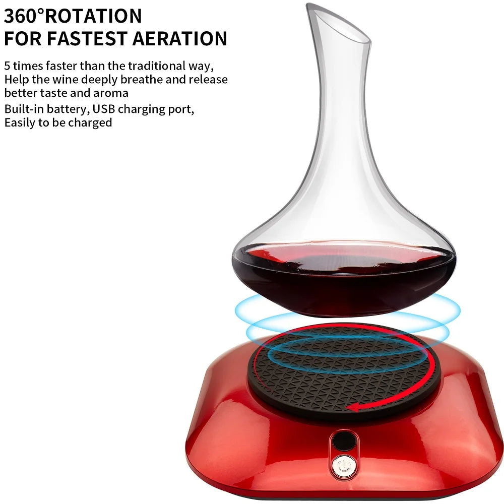 Intelligent Rechargeable LED Light Electric Decanter Wine Aerator with Innovative Features