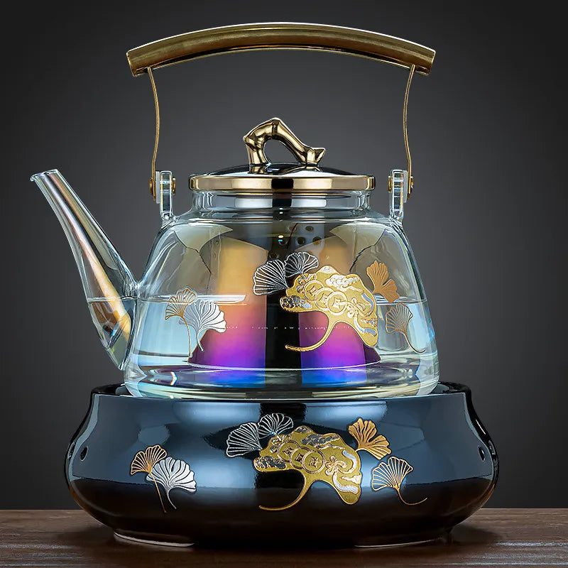 220V Electric ceramic tea pot glass tea pot water kettle tea brewing pot new small ceramic tea burner