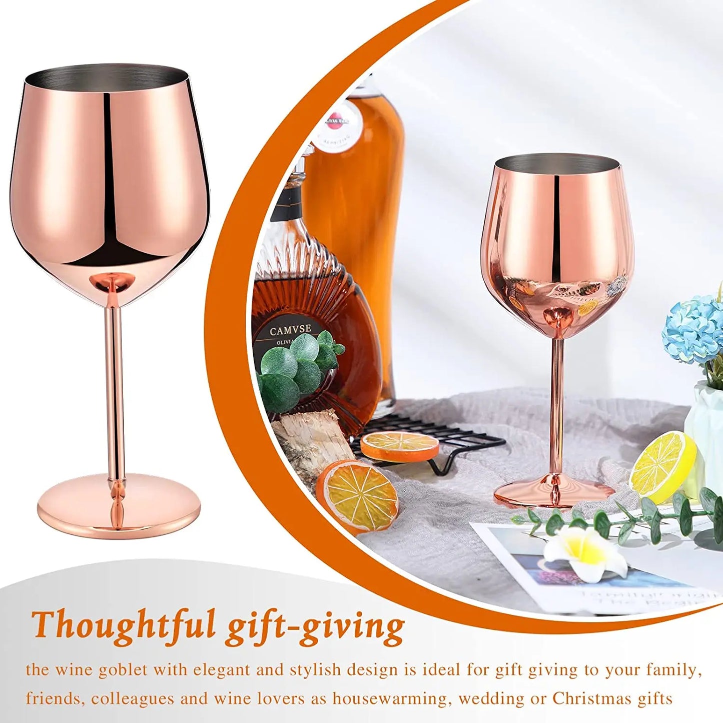Unbreakable Wine Glasses Set Of 6 4/2 Stemmed Outdoor Wine Glasses Wedding Glasses Large Black Wine Goblets Polished Glassware