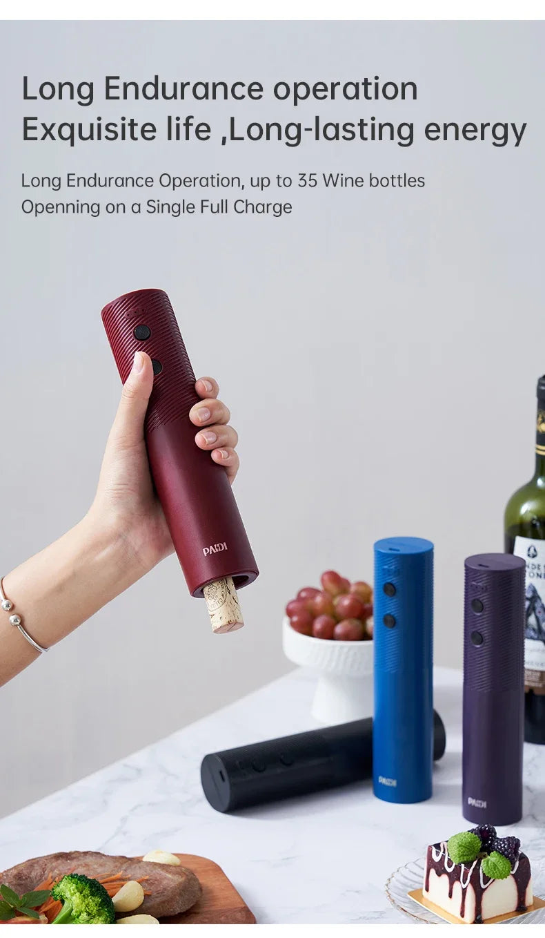 New Electric Wine Opener Portable USB Rechargeable Automatic Wine Bottle Corkscrew Cap Opener Kitchen Accessories Dropshipping