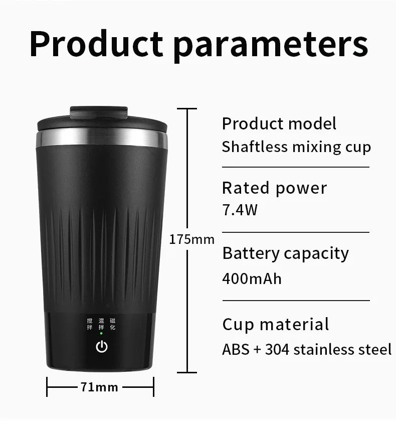 400ML Automatic Self Stirring Cup Magnetic Coffee Mixing Mug USB Rechargeable Waterproof Smart Drinking Cups Gift Recommend