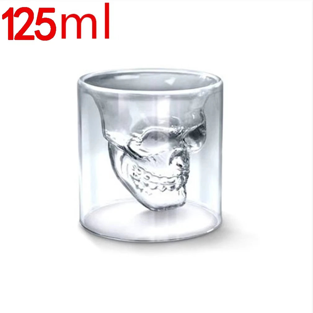Transparent Skull Glass Wine Decanter Set Whiskey Skull Shot GlassesSkeleton Wine Glass For Bar Family Halloween Decoration Mug