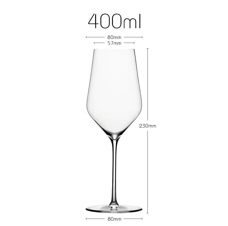 New Burgundy Bordeaux Style Light Luxury Wine Glass Ultra-thin Craftsmanship Slim Cup Stems Birthday Party Bar Classics Goblet